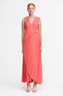 ACLER Fairfield Sleeveless Maxi Dress in Rosewood Pink Cocktail Evening Event 8